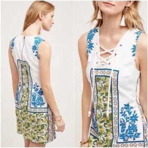 •SALE• Plenty by Tracy Reese Anthropologie Tybee White Floral Shift Dress Medium